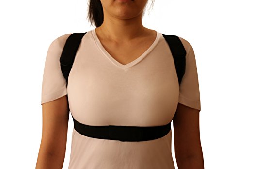 Posture Corrector woman with pink shirt