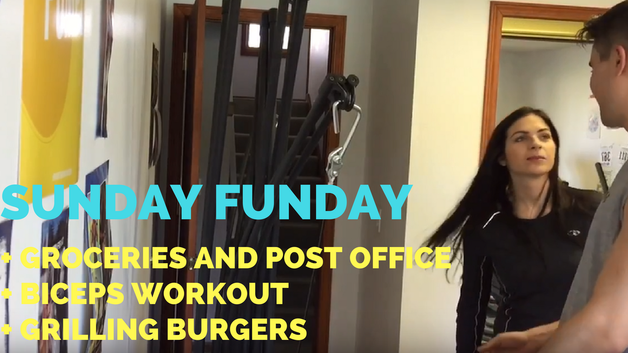 Sunday Errands + Groceries + Biceps Workout + Grilling Burgers