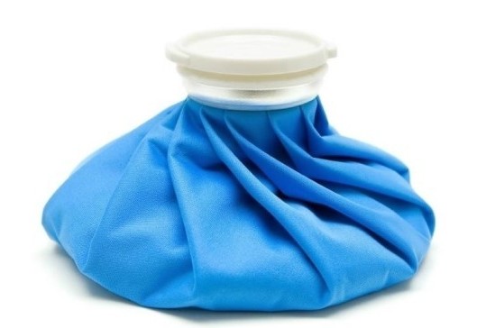 Using a cold compress 