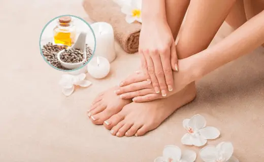 essential oil massage on bunions